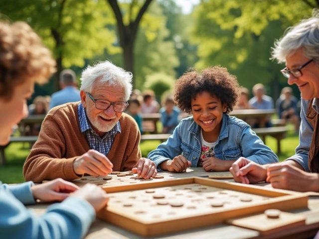 Fête du Jeu à Beaumont-le-Roger : un moment de partage intergénérationnel entre enfants et seniors