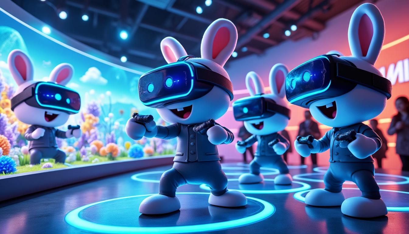 découvrez les lapins crétins en réalité virtuelle avec eva, pionnier français du divertissement immersif, qui présente sa toute nouvelle expérience vr unique et captivante.