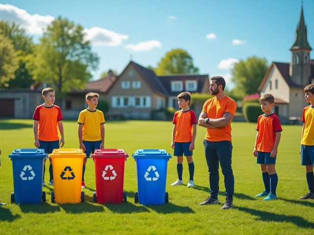 Sébazac-Concourès : Initiation des jeunes footballeurs aux bonnes pratiques du tri des déchets