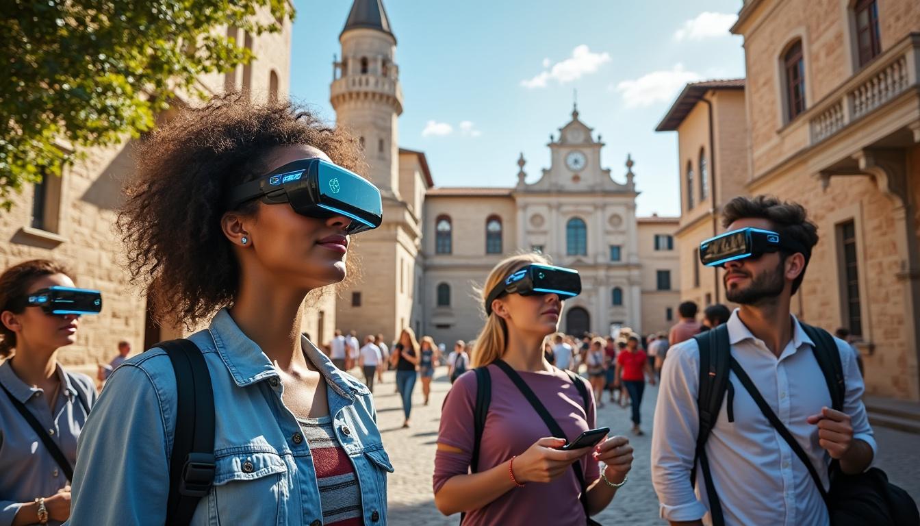 découvrez trois initiatives innovantes, incluant un parcours interactif et un casque de réalité virtuelle, pour enrichir et sublimer la visite des sites archéologiques.