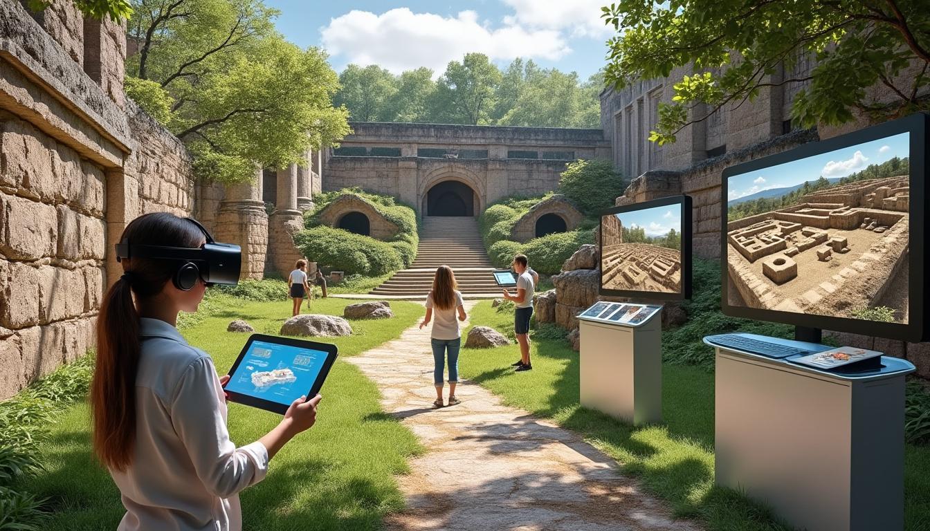 découvrez trois initiatives innovantes, dont un parcours interactif et un casque de réalité virtuelle, pour enrichir et sublimer la visite des sites archéologiques.