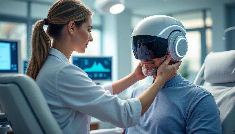 à l’hôpital d’abbeville, découvrez comment un casque innovant aide à lutter contre la perte de cheveux causée par la chimiothérapie, offrant un espoir aux patients.