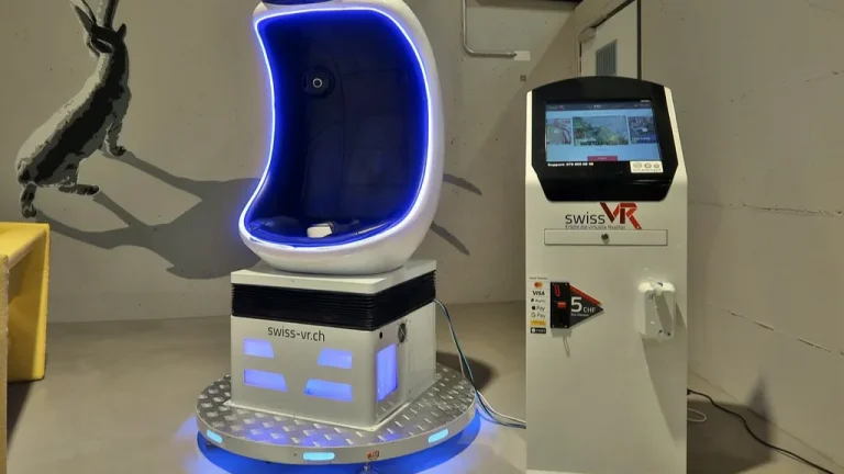 Joueur équipé d'un casque de réalité virtuelle