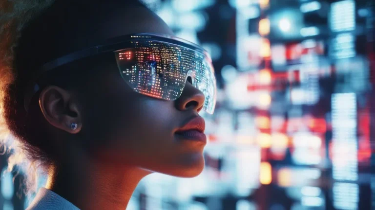 Joueur équipé d'un casque de réalité virtuelle