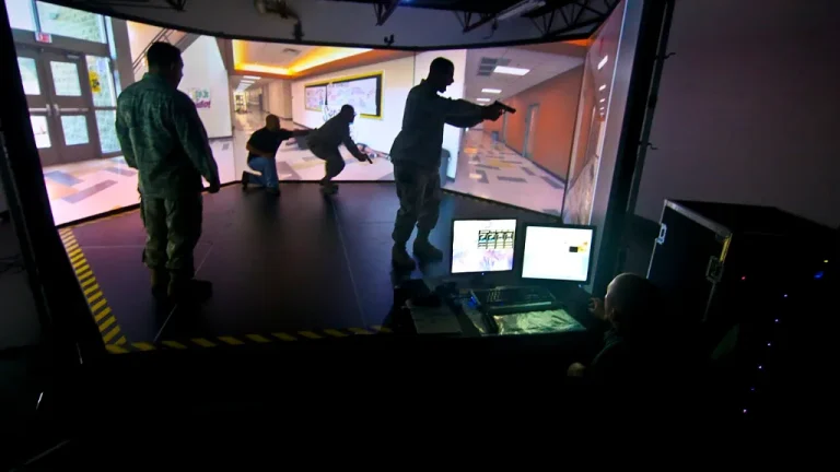 Joueur équipé d'un casque de réalité virtuelle